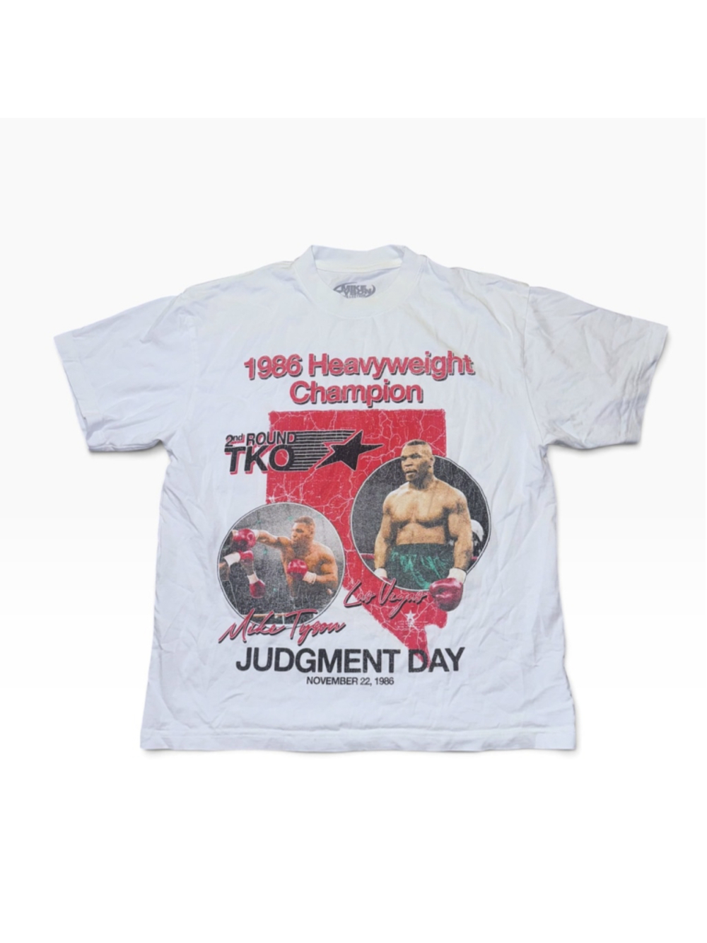 Mike Tyson 1986 Judgement Day Boxing Graphic T-Shirt Size L